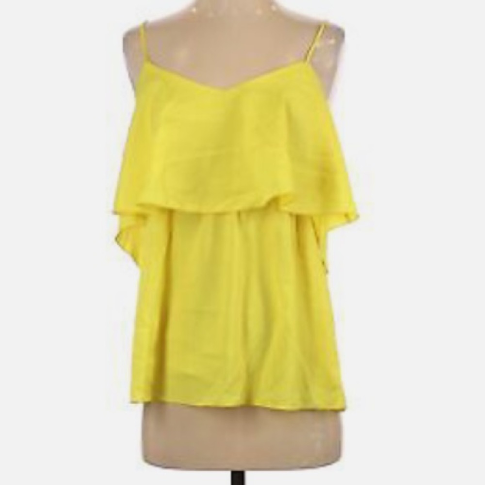 Dina Be Women Yellow Sleeveless Blouse
